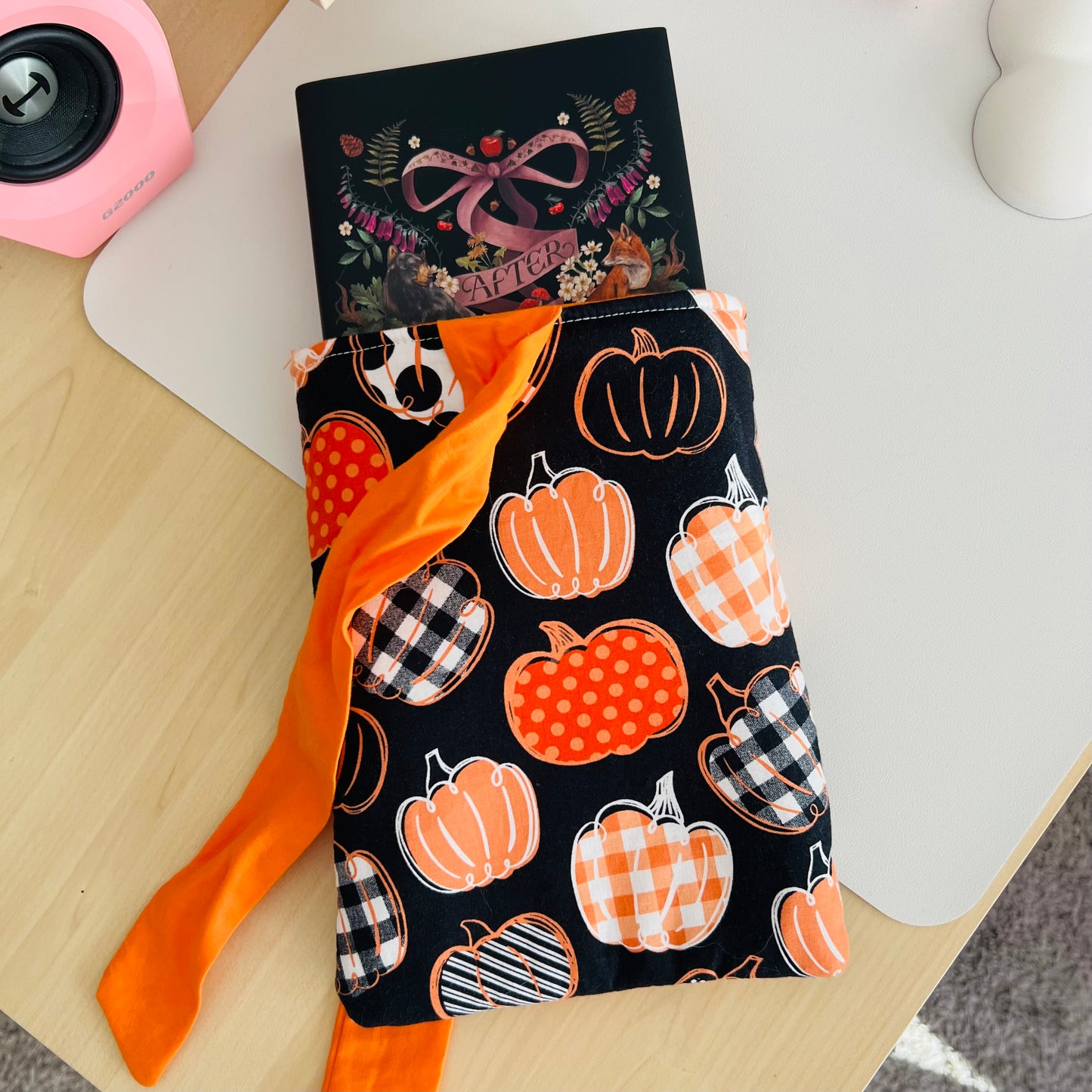 Patterned Pumpkins Book Sleeve