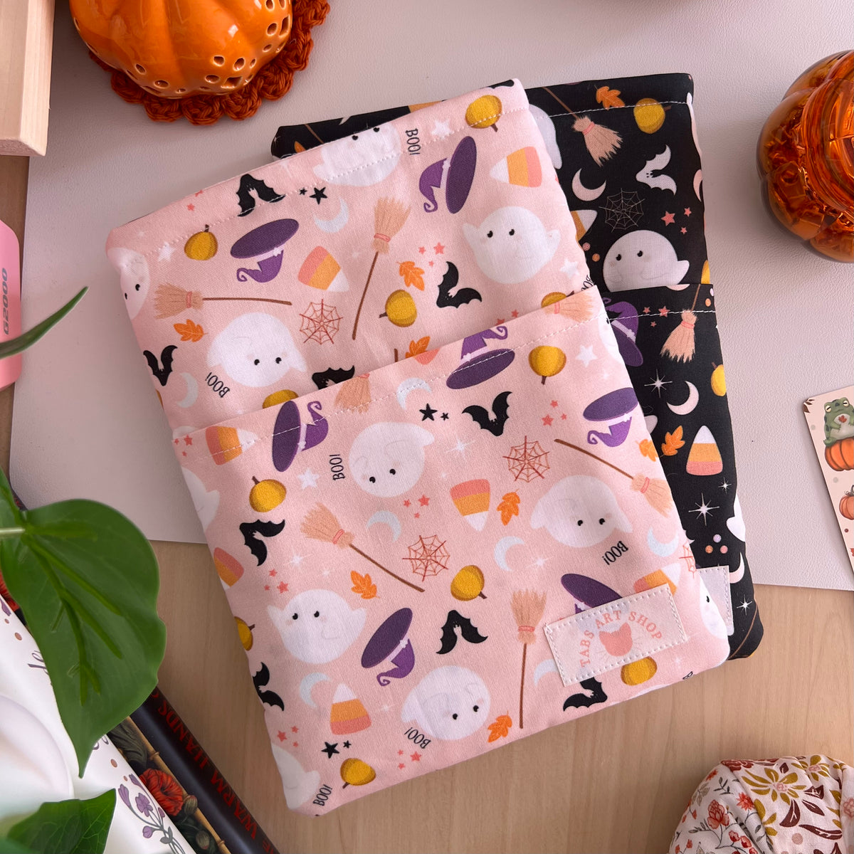 Trick or Treat Book Sleeve | Pink