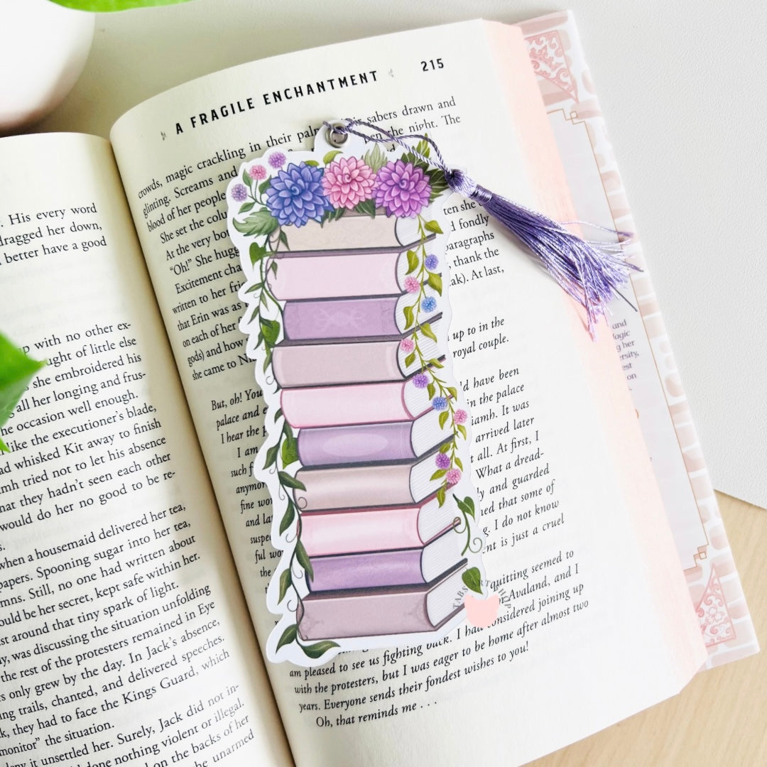Floral Reading Bookmark