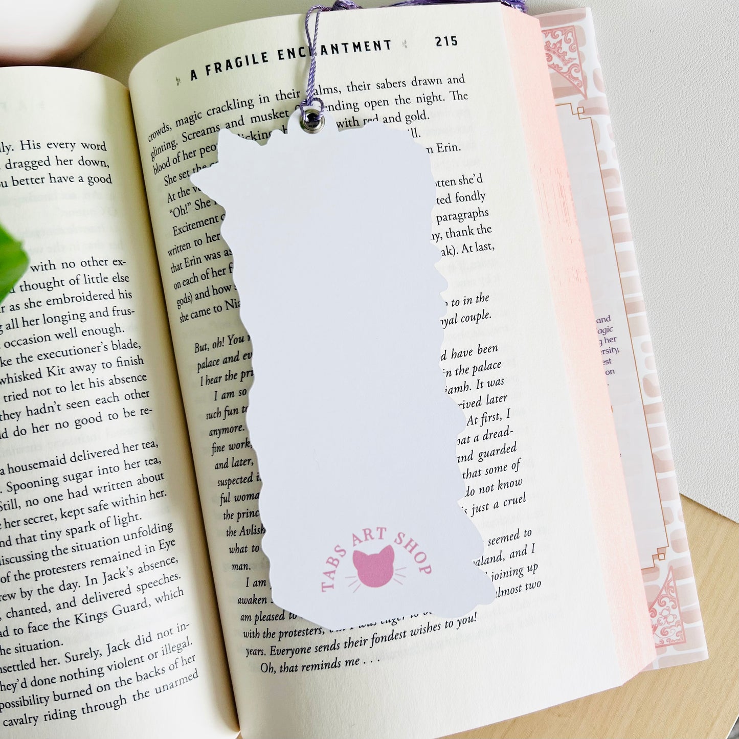 Floral Reading Bookmark