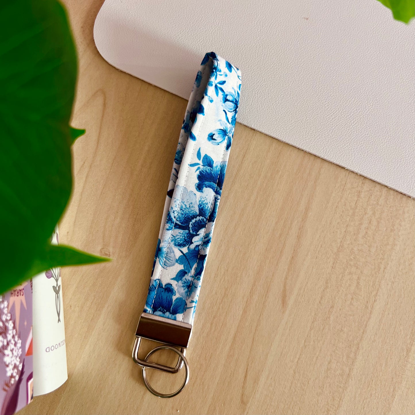 Blue Blossom Wristlet