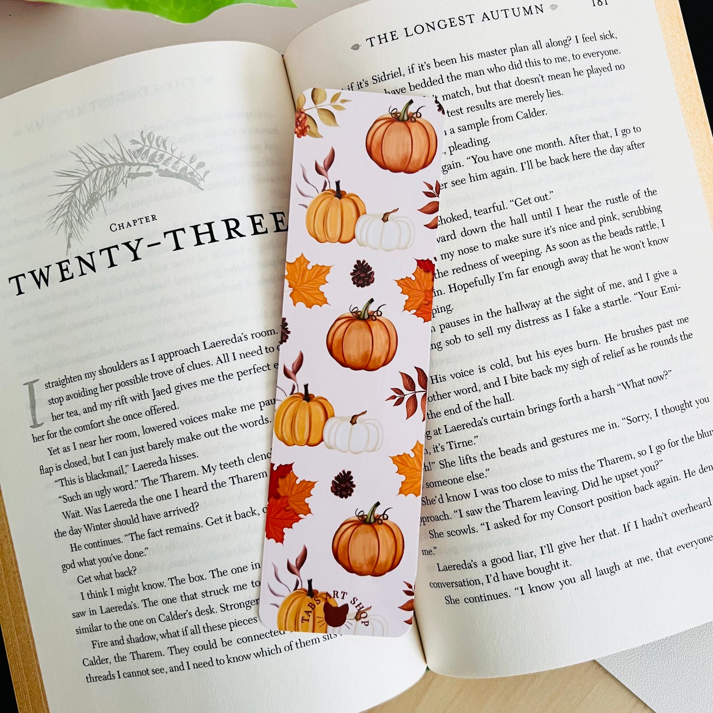 Pumpkin Season Bookmark