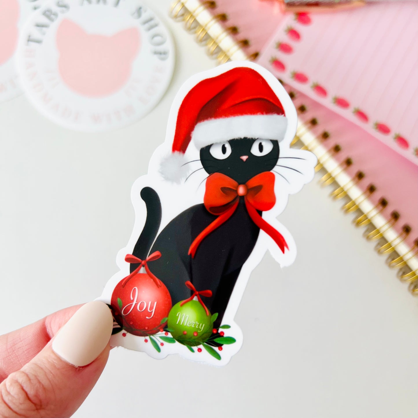 Christmas Cat Sticker