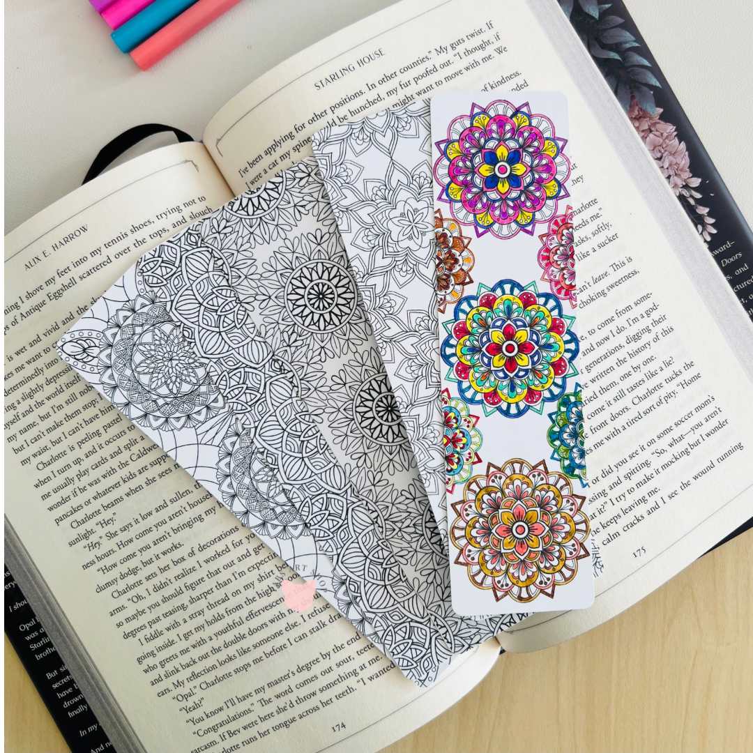 Mandala Coloring Bookmarks