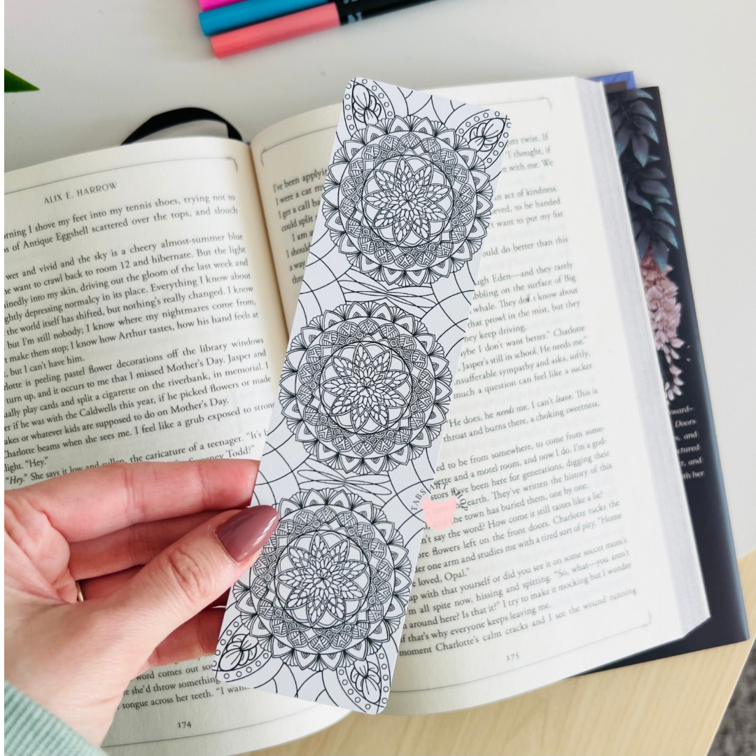 Mandala Coloring Bookmarks
