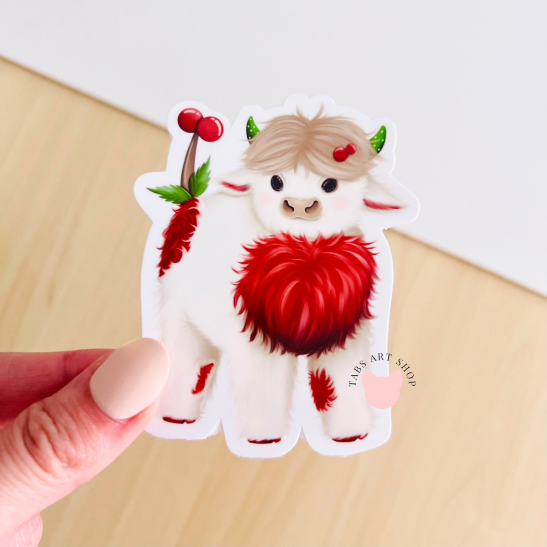 Cherry Cow Sticker