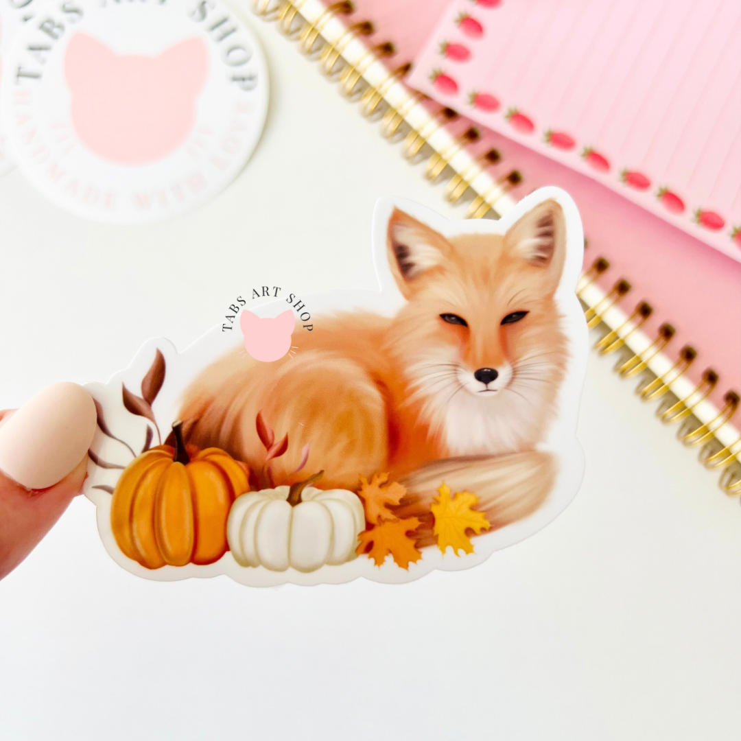 Fall Fox Sticker