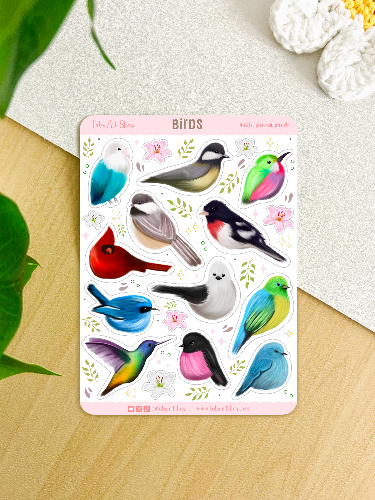Bird Sticker Sheet