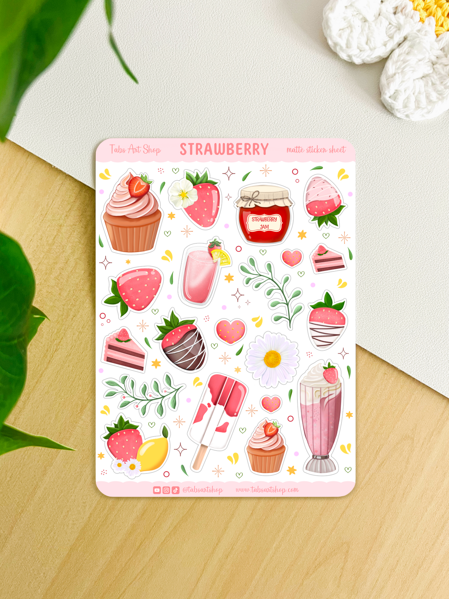 Strawberry Sticker Sheet