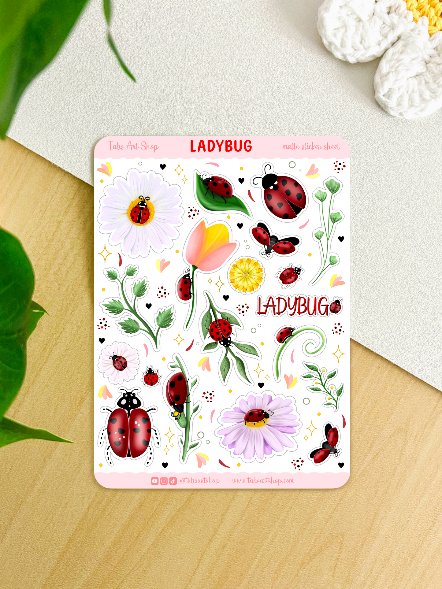 Ladybug Sticker Sheet