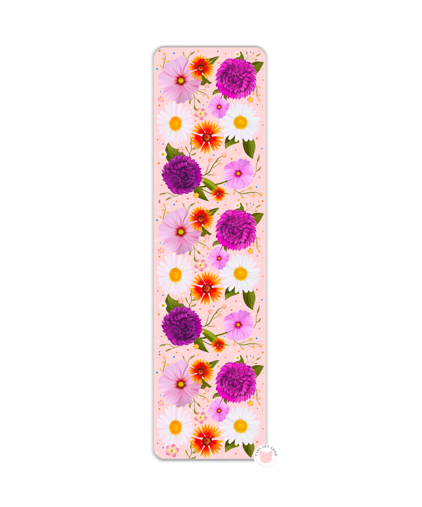 Purple Floral Bookmark