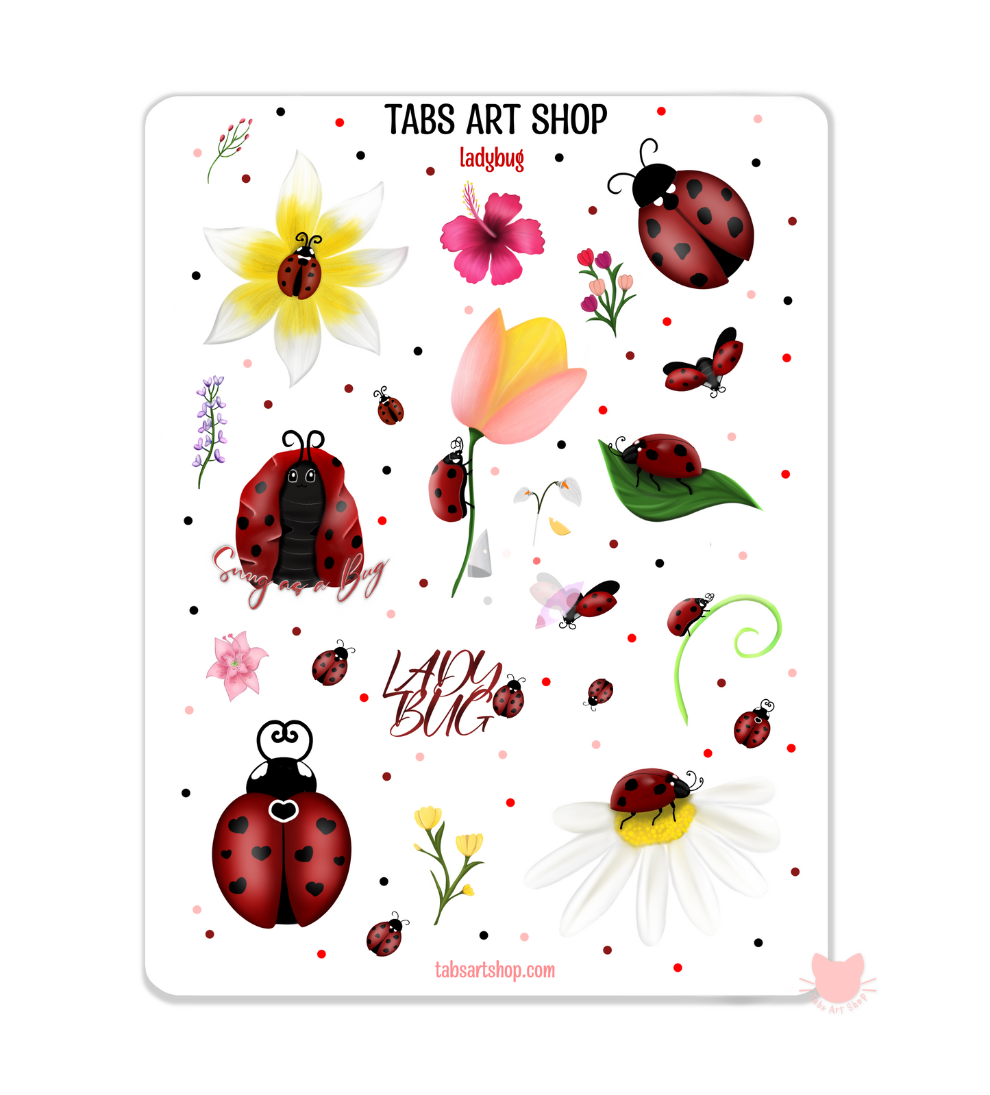 Lady Bug Sticker Sheet