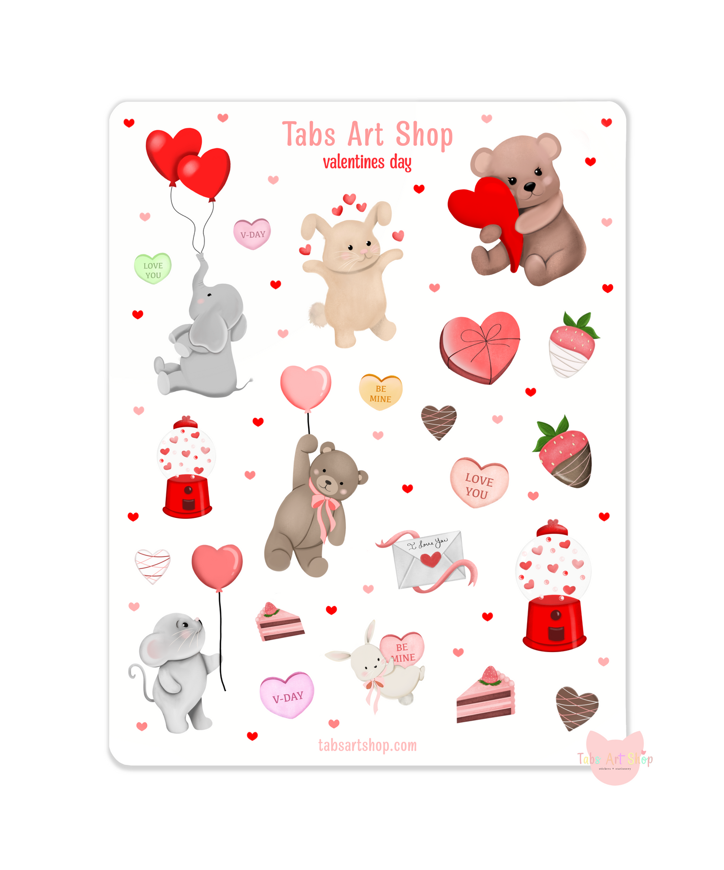 Valentines Day Sticker Sheet