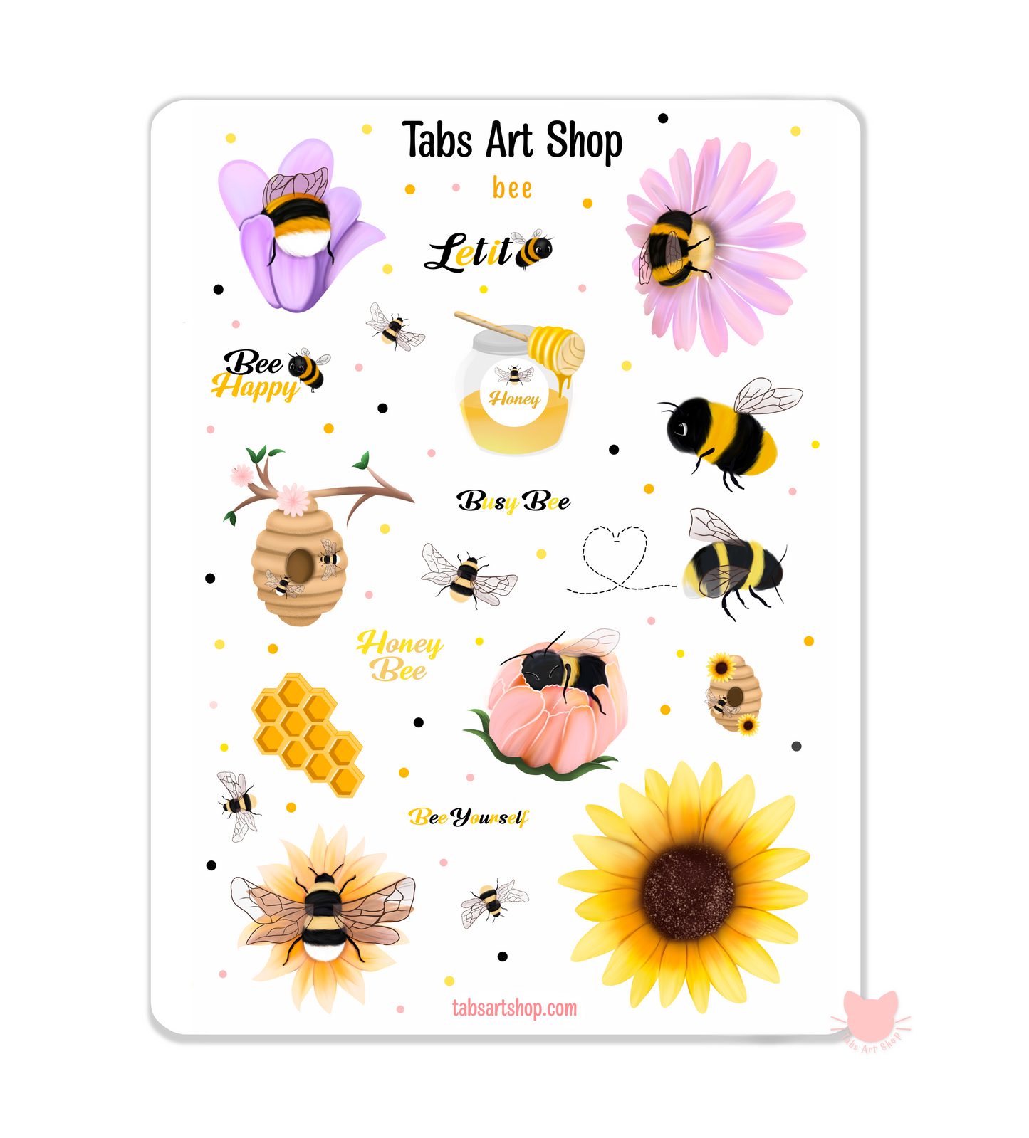 Bee Sticker Sheet