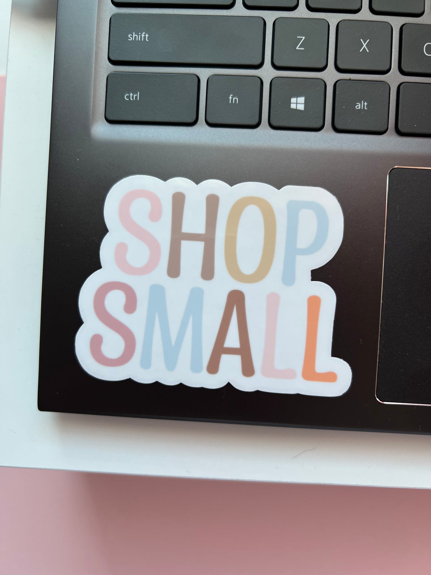 Shop Small Clear Sticker