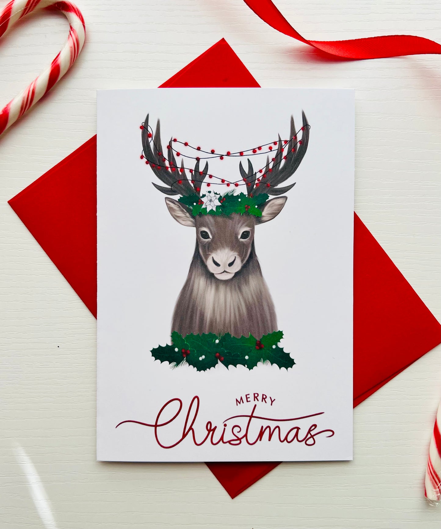Reindeer Christmas Card