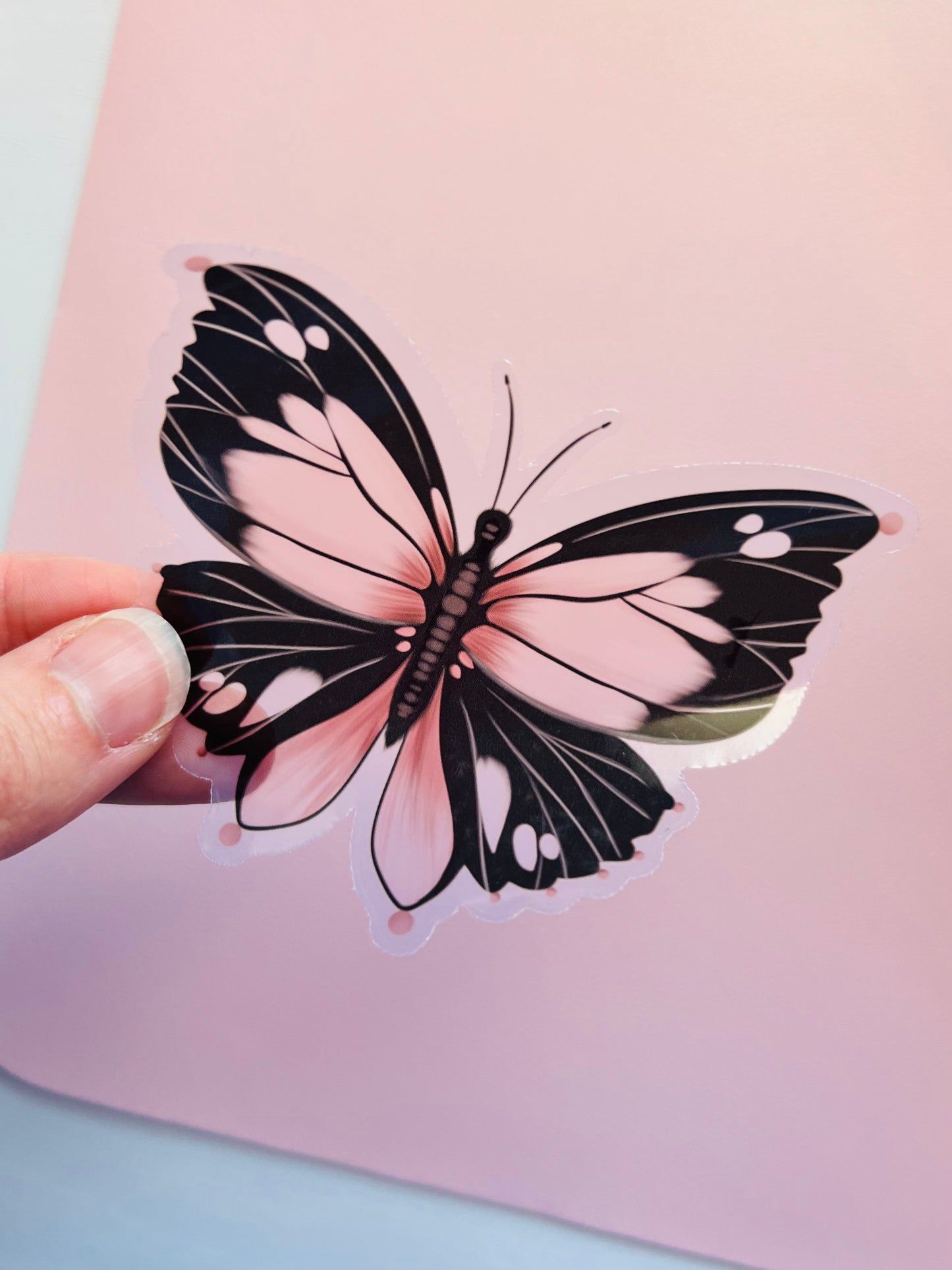Pink Butterfly Sticker