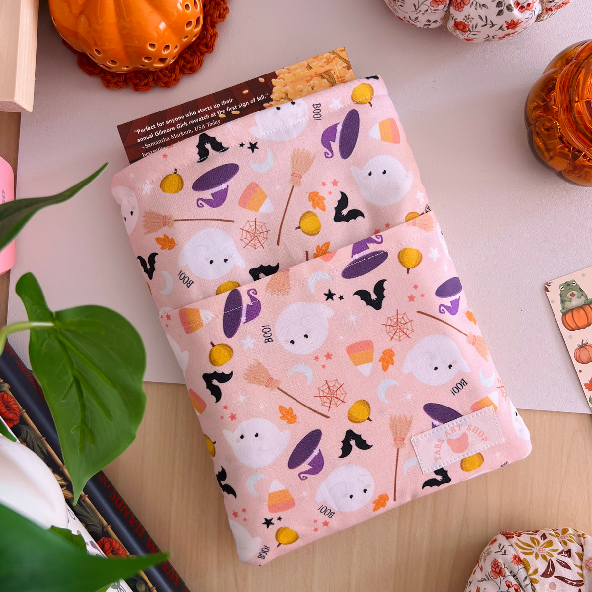Trick or Treat Book Sleeve | Pink