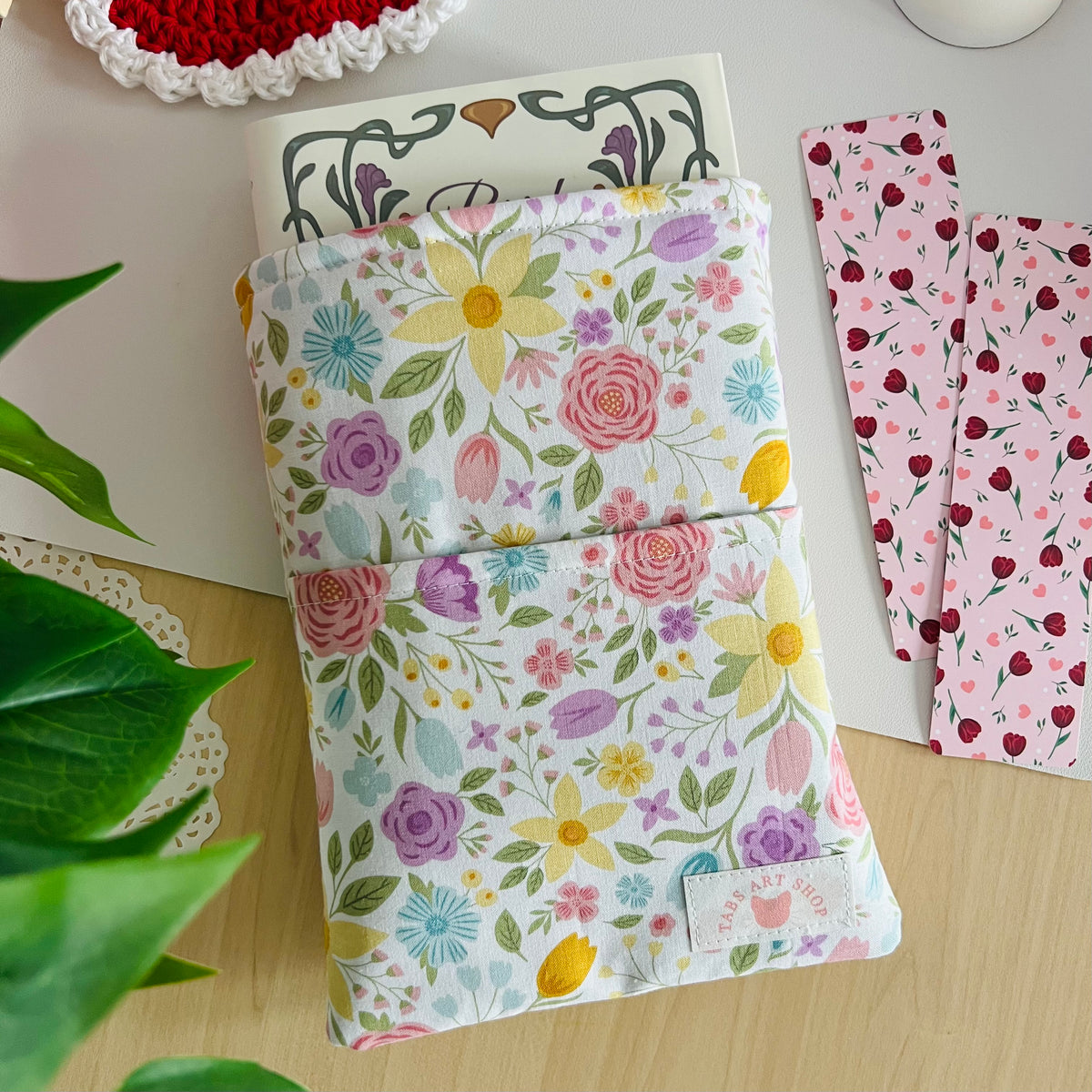 Pastel Flowers Book Sleeve