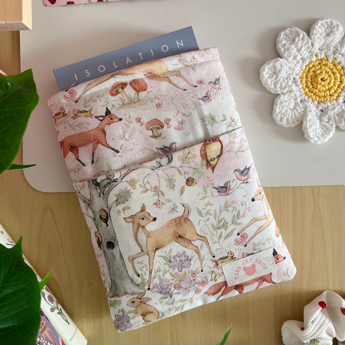 Wild Watercolor Book Sleeve