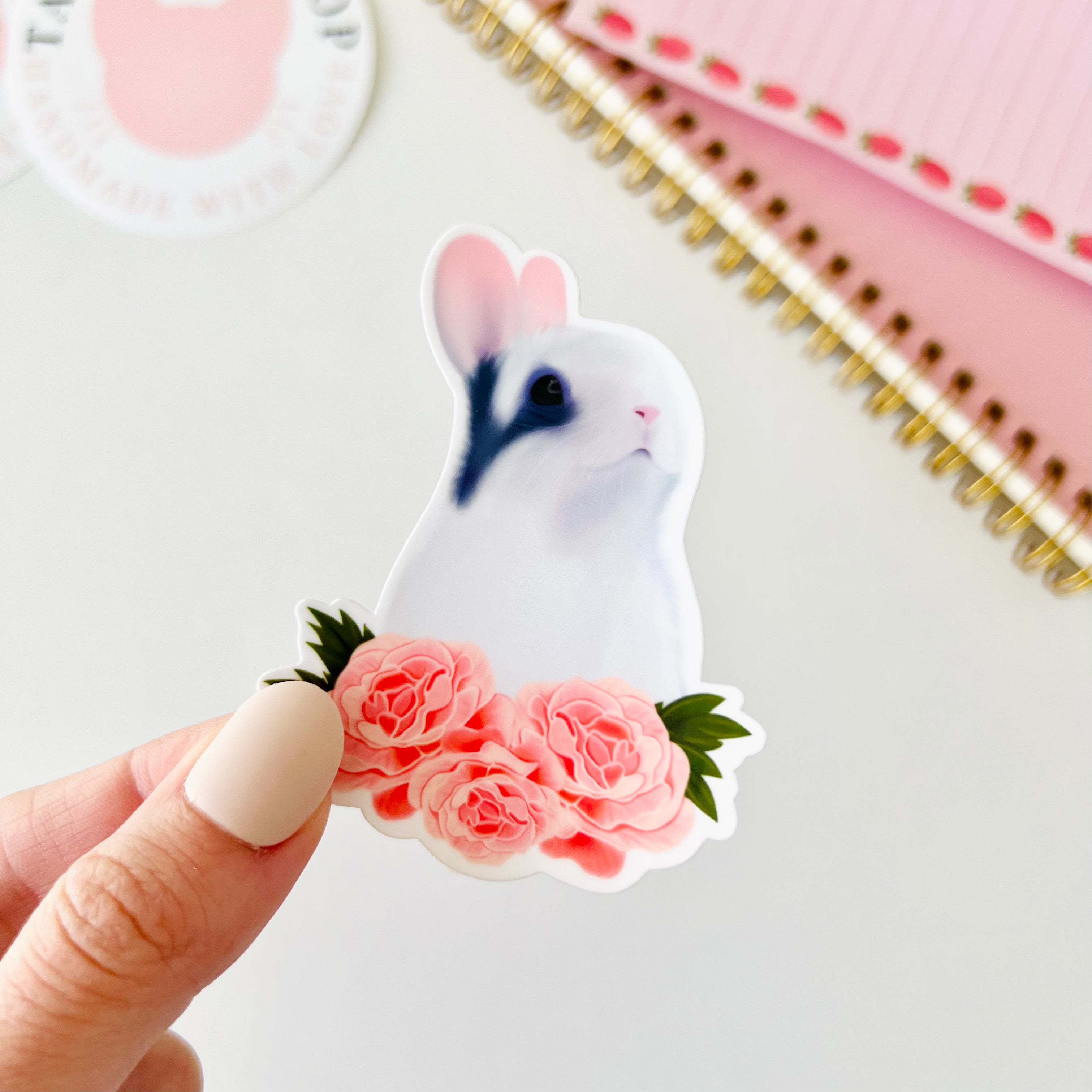 Spring Bunny Sticker – Tabs Art Shop