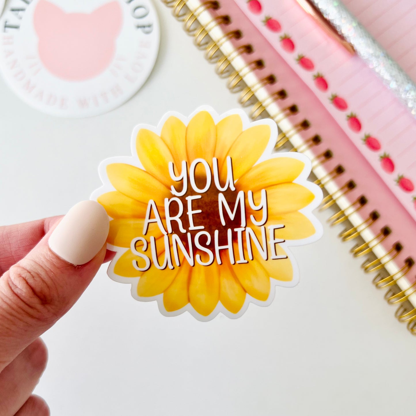 You Are My Sunshine Sunflower Sticker