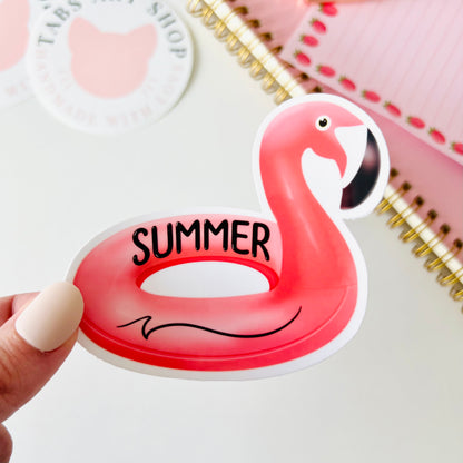 Flamingo Floaty Sticker