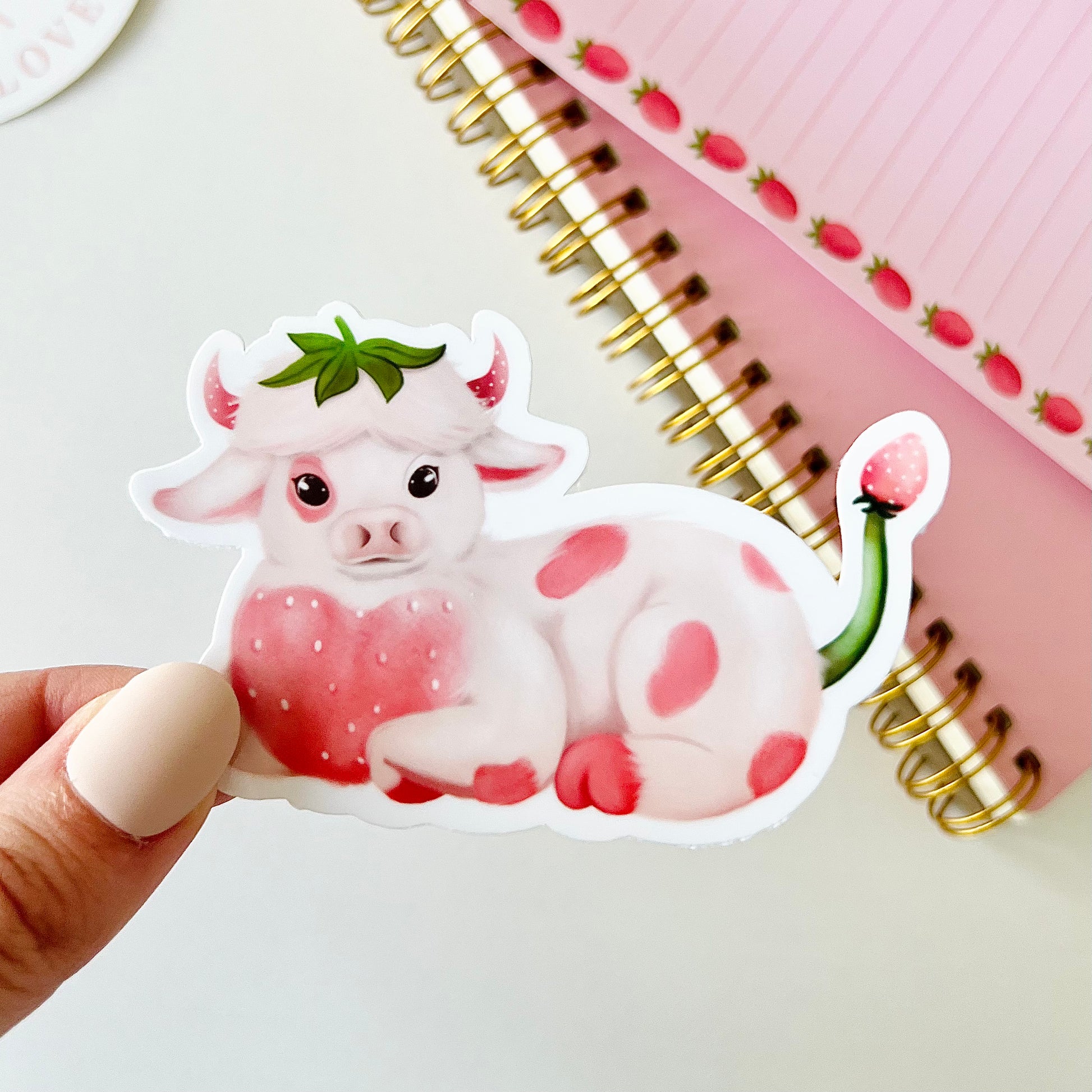 strawberry cow | Sticker