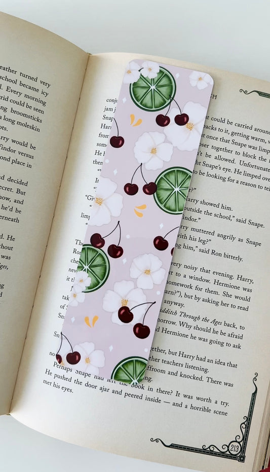 Cherry Limeade Bookmark