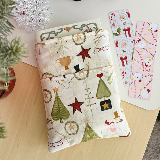 Vintage Christmas Book Sleeve