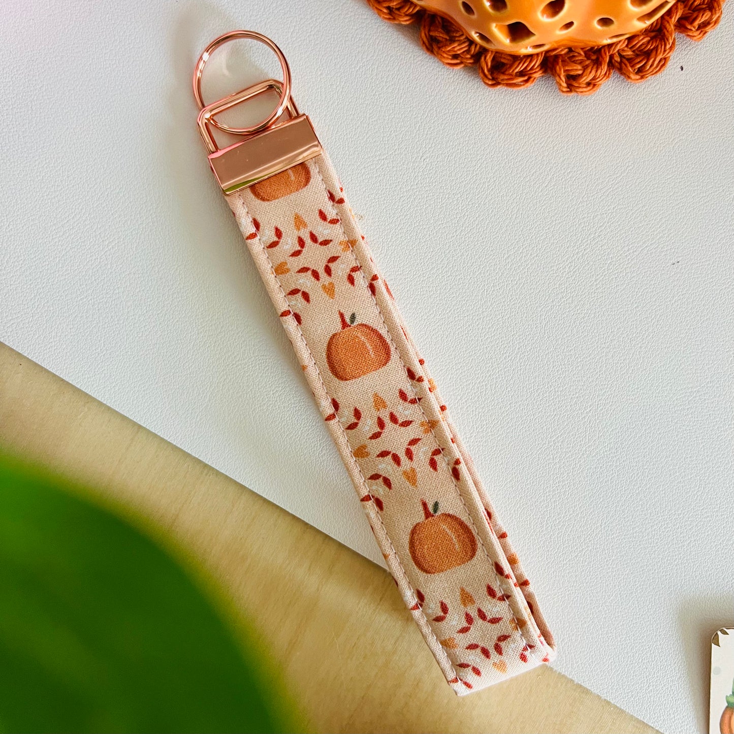Pumpkin Spice Wristlet