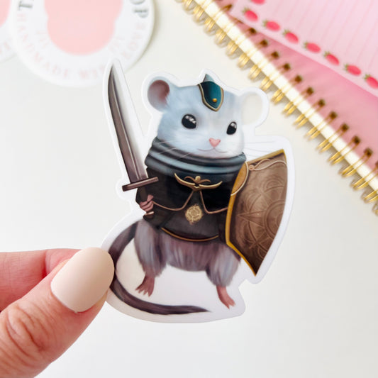 Warrior Mouse Sticker