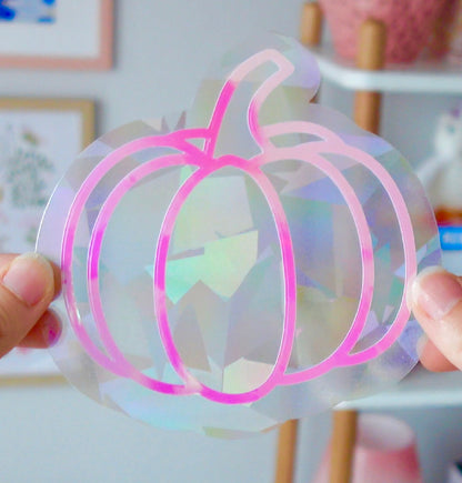 Pumpkin Suncatcher | Rainbow Window Sticker