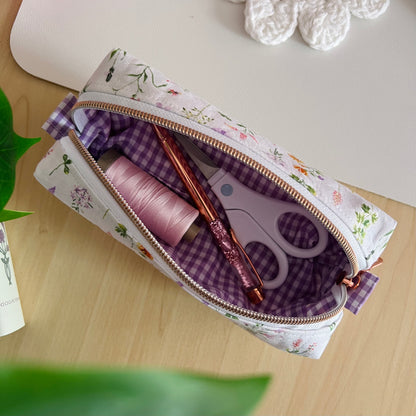 Lavender Picnic Pencil Case