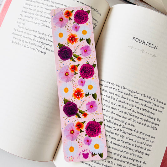 Purple Floral Bookmark