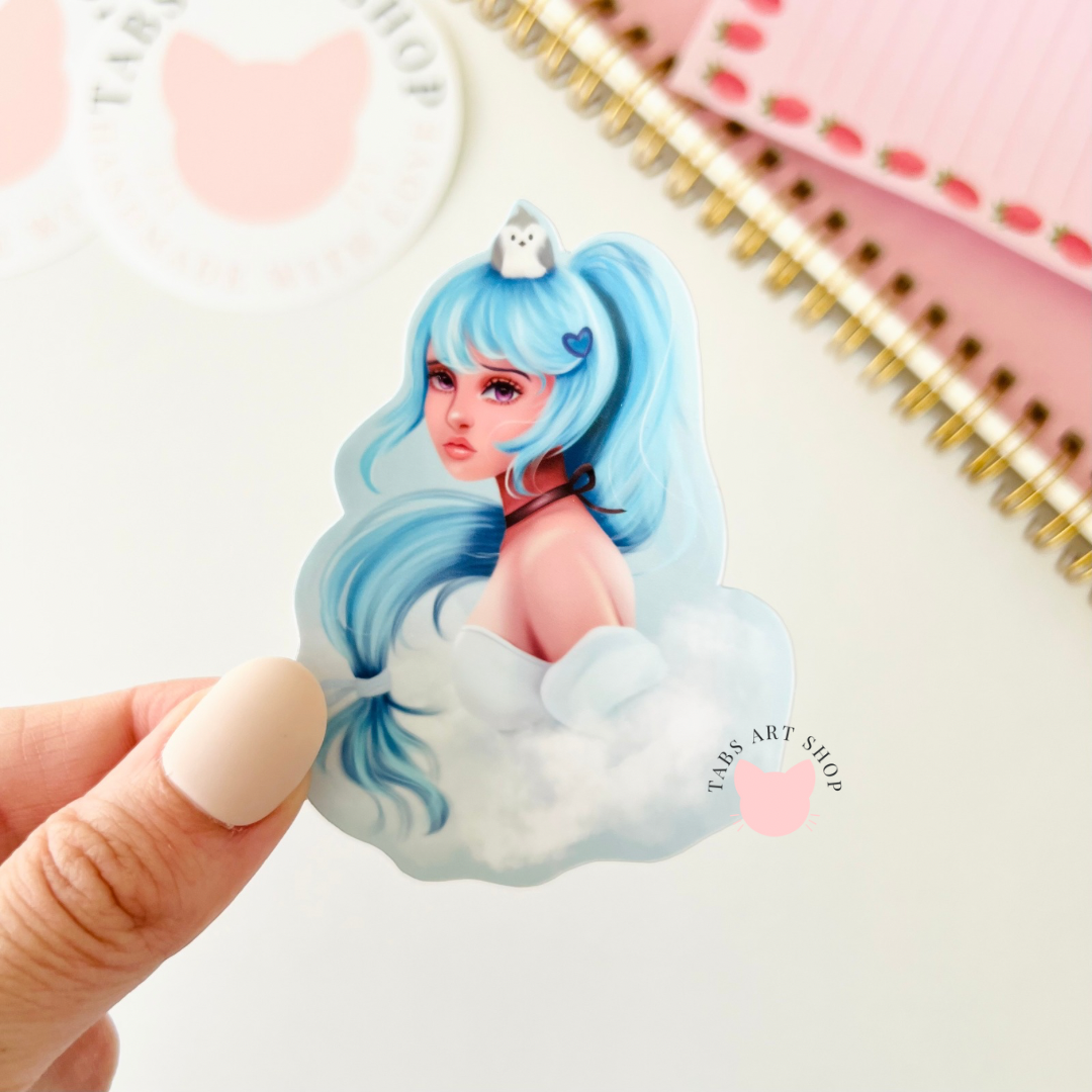 Cloud Girl Sticker