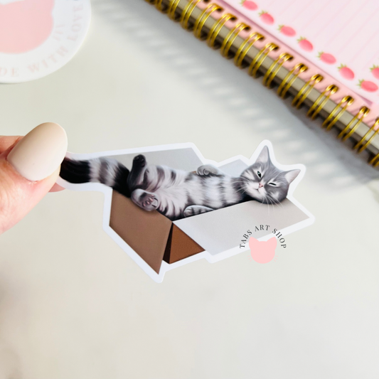 Tabby Cat Sticker