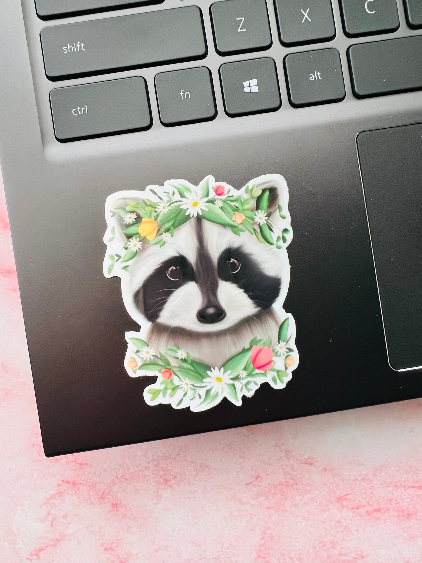 Spring Raccoon Sticker