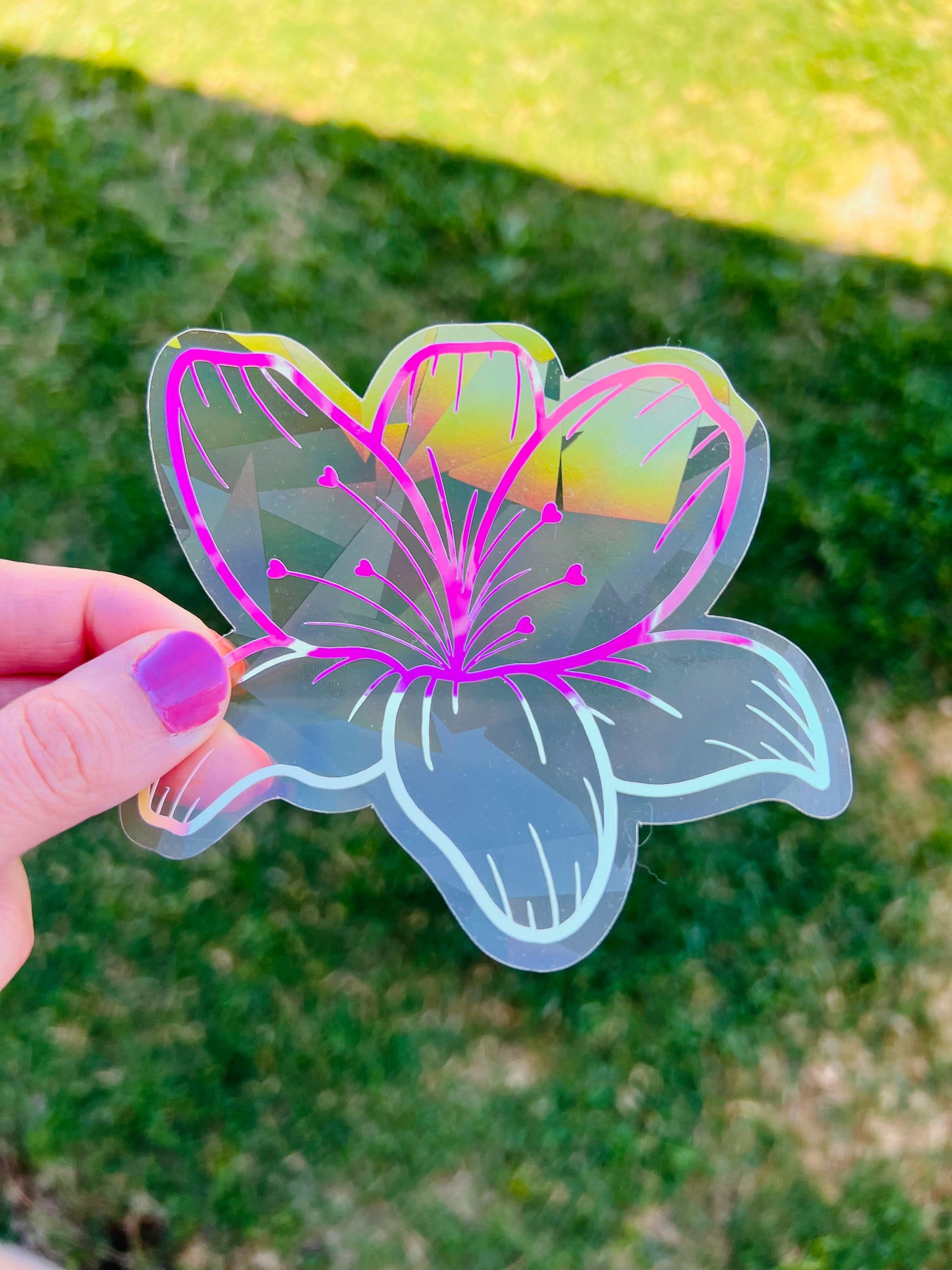 Lily Suncatcher | Rainbow Window Sticker